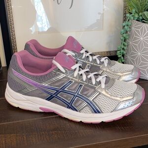 ASICS Gel Contend 4 Women's Silver & Purple Athletic Shoes Size 11